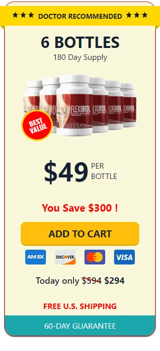 Flexorol order 6 bottle